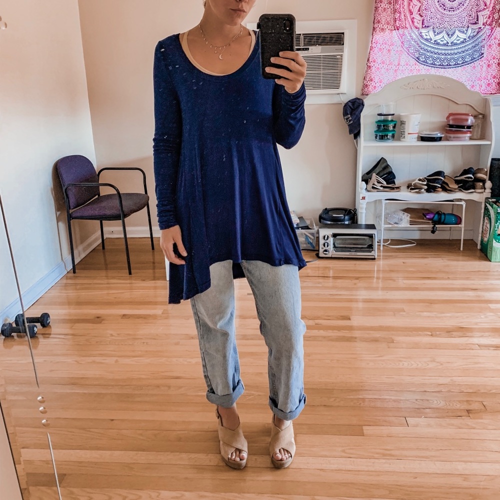 Free People Long Sleeve Swing Tunic